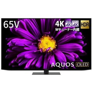 シャープ　4T-C65DQ1　BS／CS　4K内蔵有機ELテレビ　AQUOS　OLED　DQ1シリーズ　65V型